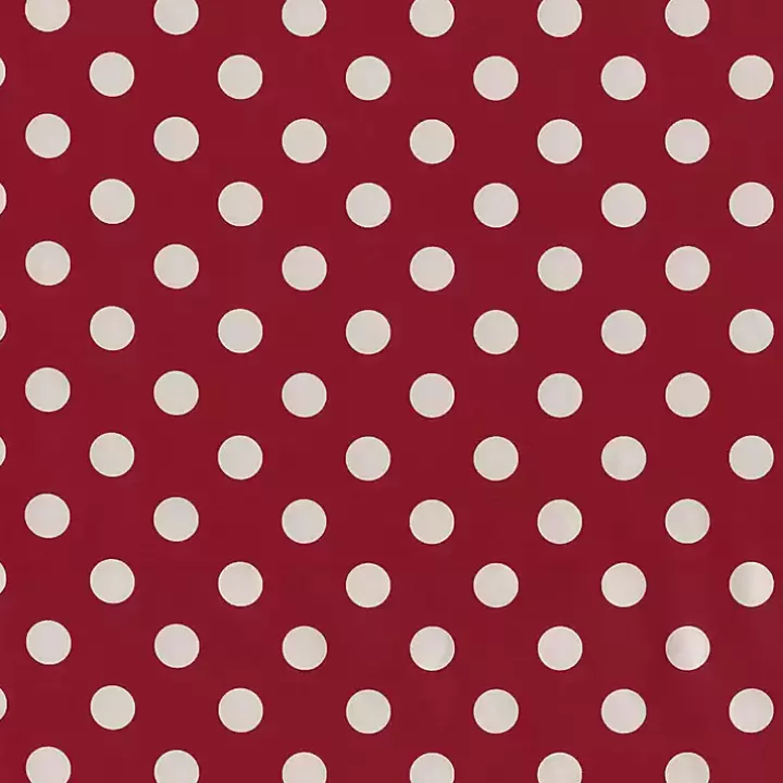 Cheap Red & White Polka Dot Chair Cushion Outdoor Cushions & Pillows