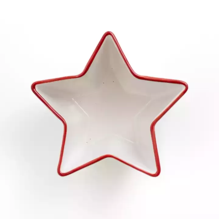 Shop Red and White Star Appetizer Bowl Serving & Entertaining