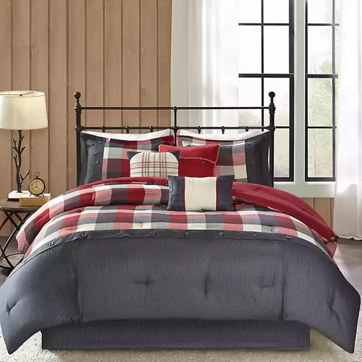 Clearance Red Buffalo Check King 7-pc. Comforter Set Comforters