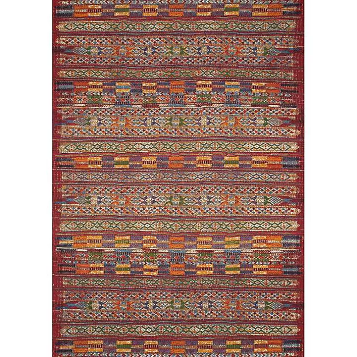 Outlet Red Multicolor Southwestern Outdoor Area Rug, 7x11 Outdoor Rugs