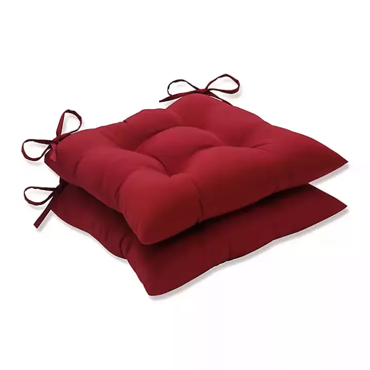 Discount Tufted Square Outdoor Seat Cushions, Set of 2 Outdoor Cushions & Pillows