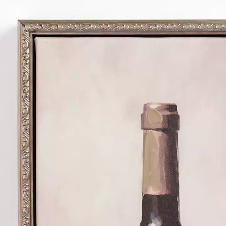 New Red Wine Vintage Framed Canvas Art Print Canvas Art