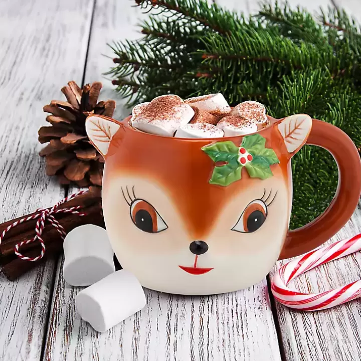 Hot Reindeer Christmas Mug Glassware & Drinkware