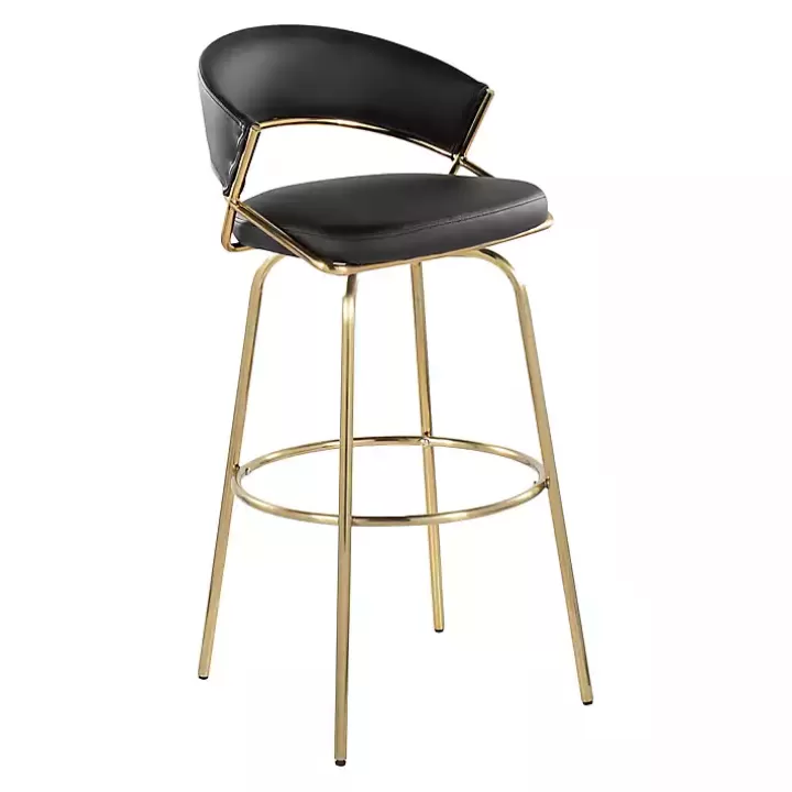 Sale Remy & Gold Swivel Bar Stools, Set of 2 Bar Stools & Counter Height Stools