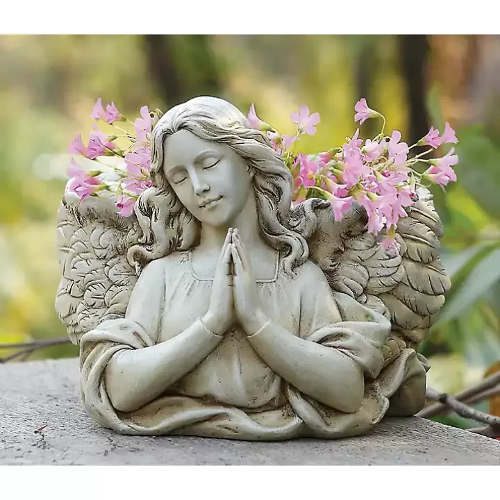 Outlet Resin Angel Planter Planters