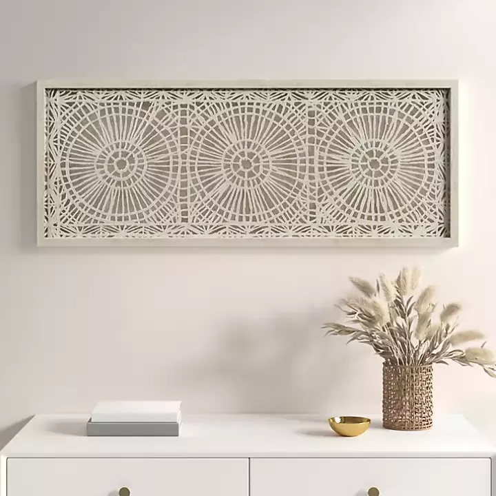 Outlet Rice Paper Henna Medallion Wall Plaque Wall Plaques