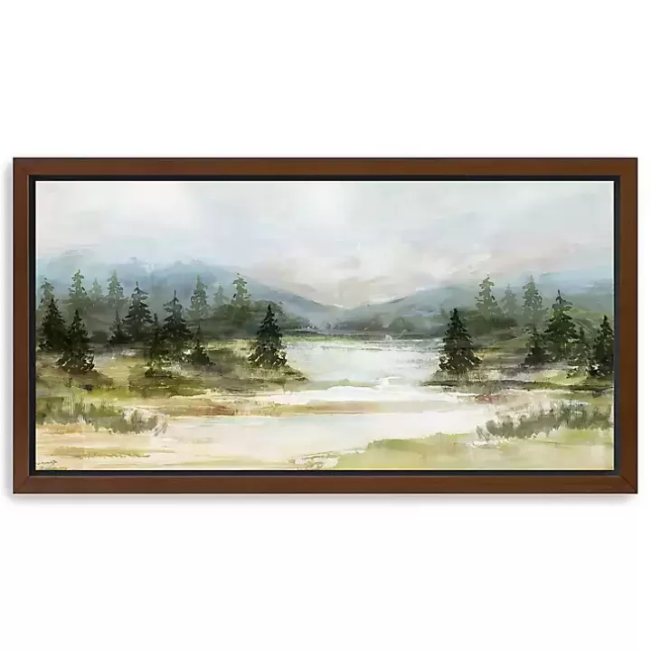 Hot River View Framed Canvas Art Print Framed Art