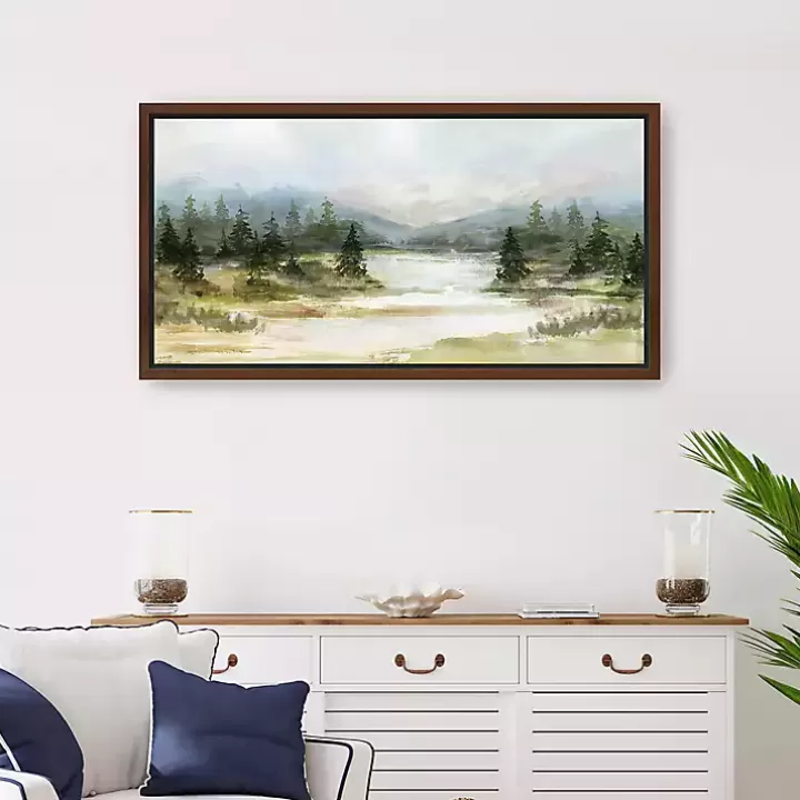 Hot River View Framed Canvas Art Print Framed Art