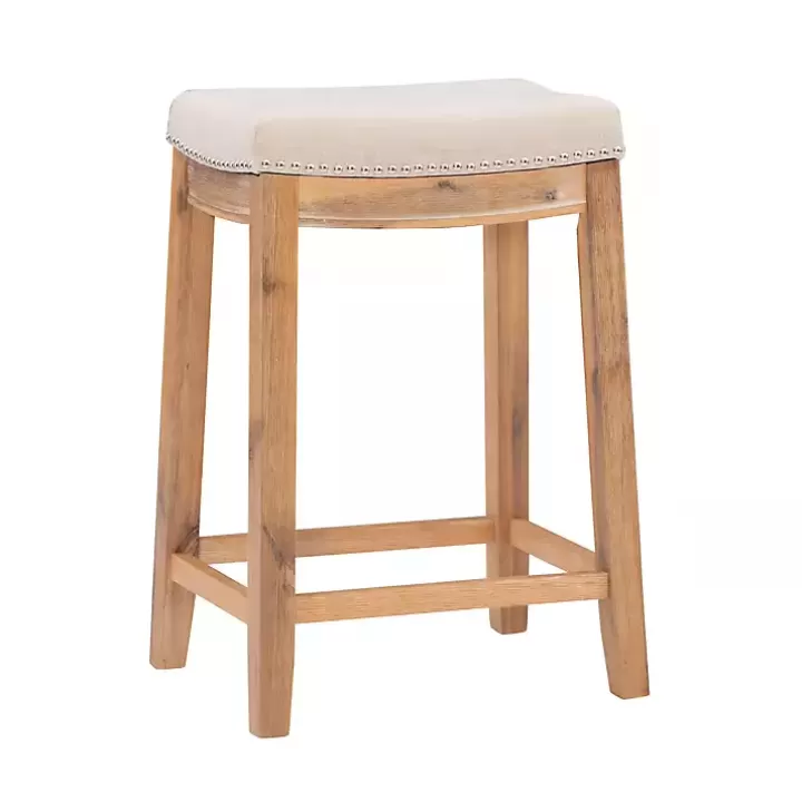 New Riverdale Acacia Wood Counter Stool Bar Stools & Counter Height Stools