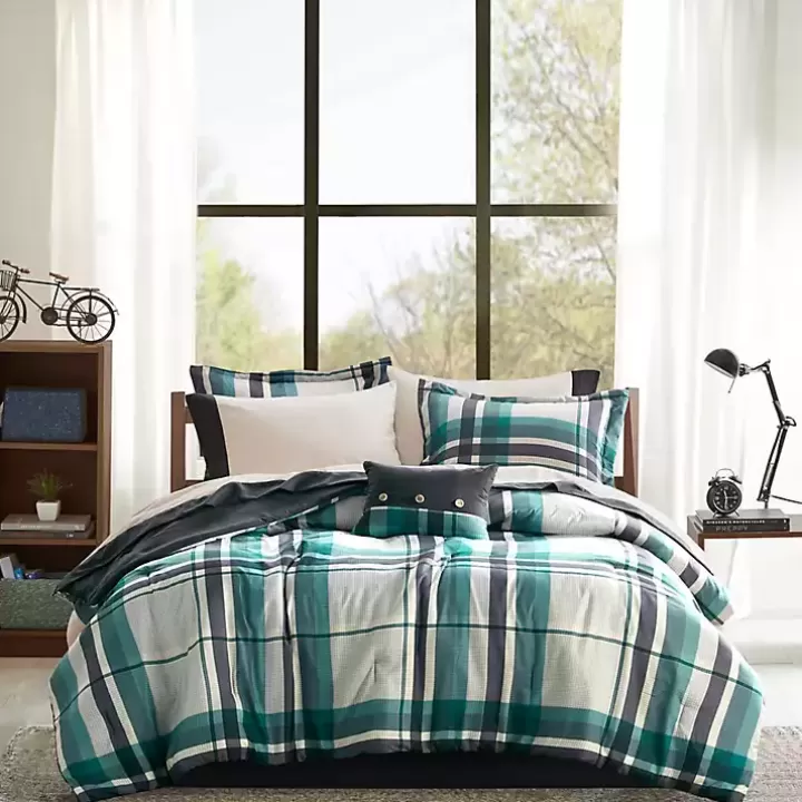 Sale Roger Plaid 9-pc. Full Comforter Set Comforters