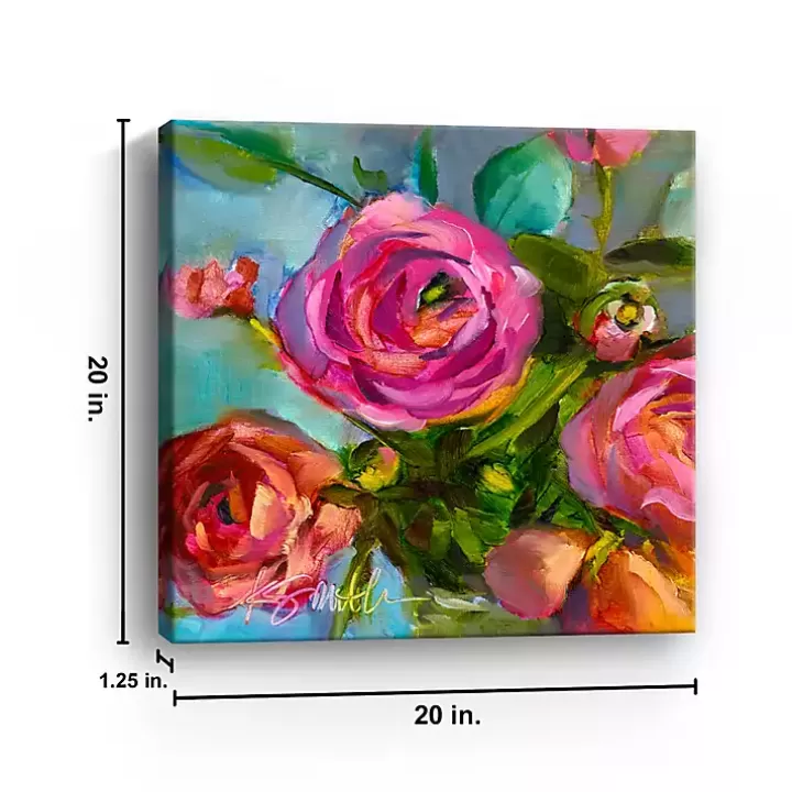 Best Sale Roses Still Life III Canvas Art Print Canvas Art