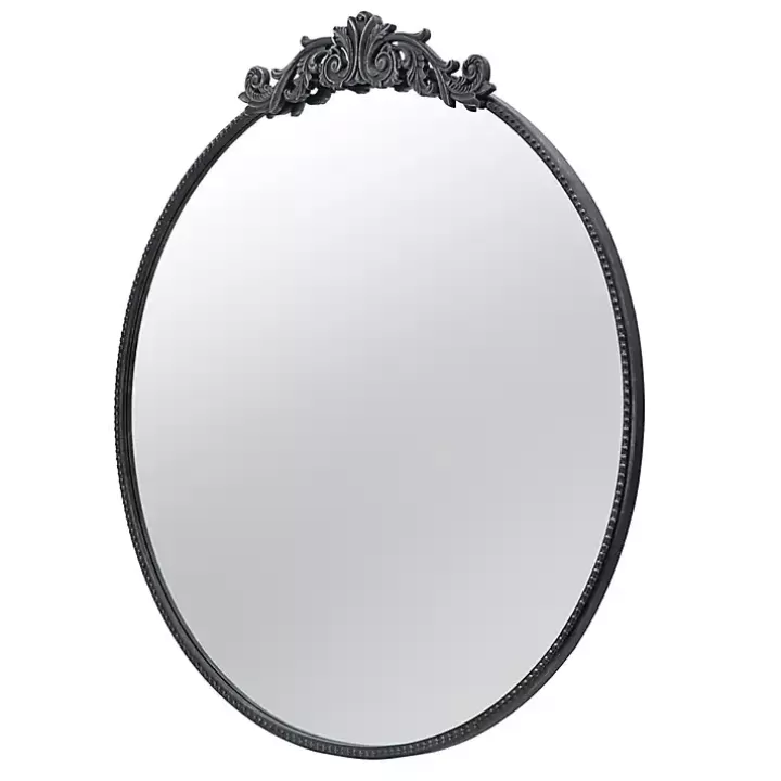 Best Round Antique Floral Scroll Mirror, 39 in. Decorative Mirrors