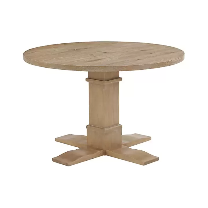 Cheap Round Brown Wood Pedestal Base Dining Table Dining Tables