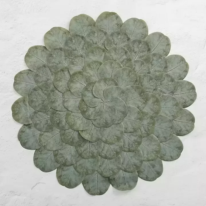 Cheap Round Eucalyptus Leaves Placemat Table Linens