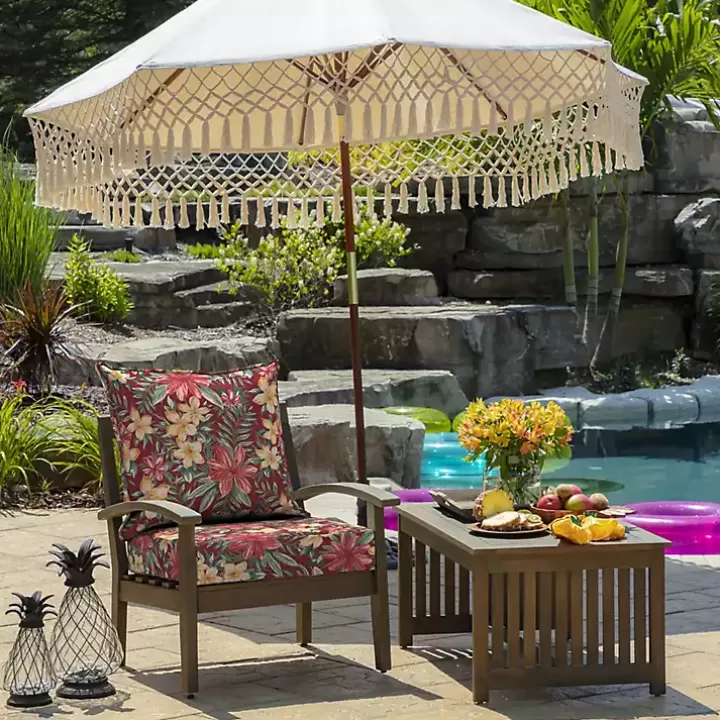 Store Ruby Tropical 2-pc. Outdoor Deep Seat Cushion Outdoor Cushions & Pillows