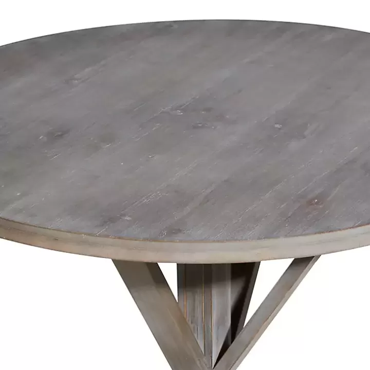Best Rustic Graywash Hourglass Side Table Accent & End Tables