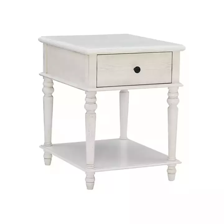 Store Rustic Turned Legs Accent Table Accent & End Tables