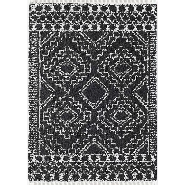 Discount Sable and White Moon Accent Rug, 2x8 Area Rugs