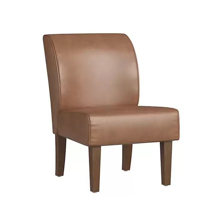 Clearance Saddle Faux Leather Accent Chair Accent Chairs