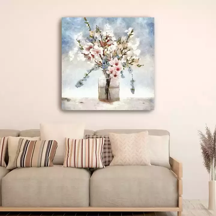 Fashion Sakura Jar Canvas Art Print, 40x40 in. Canvas Art
