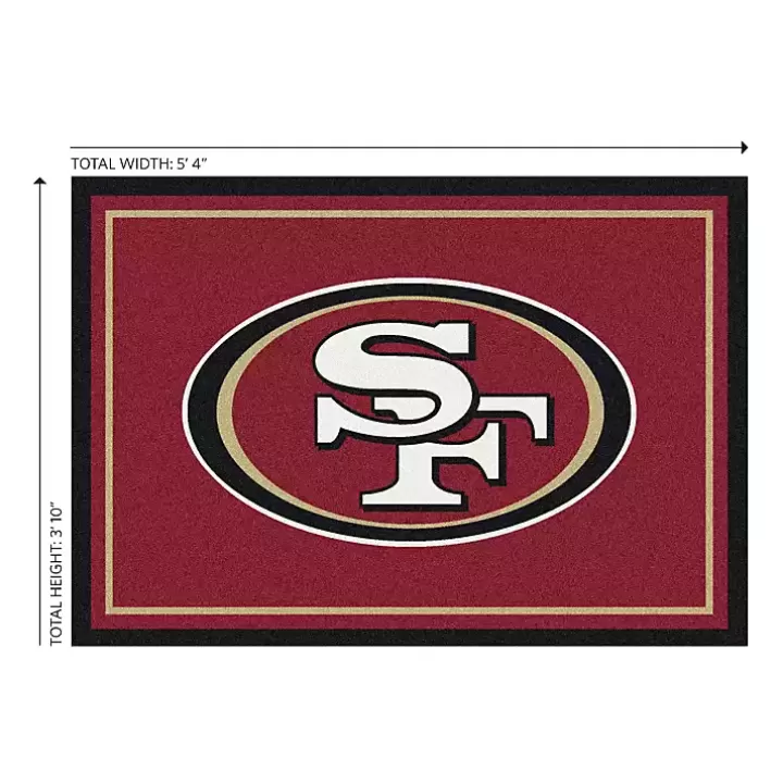 Discount San Francisco 49ers Area Rug, 4x6 Area Rugs