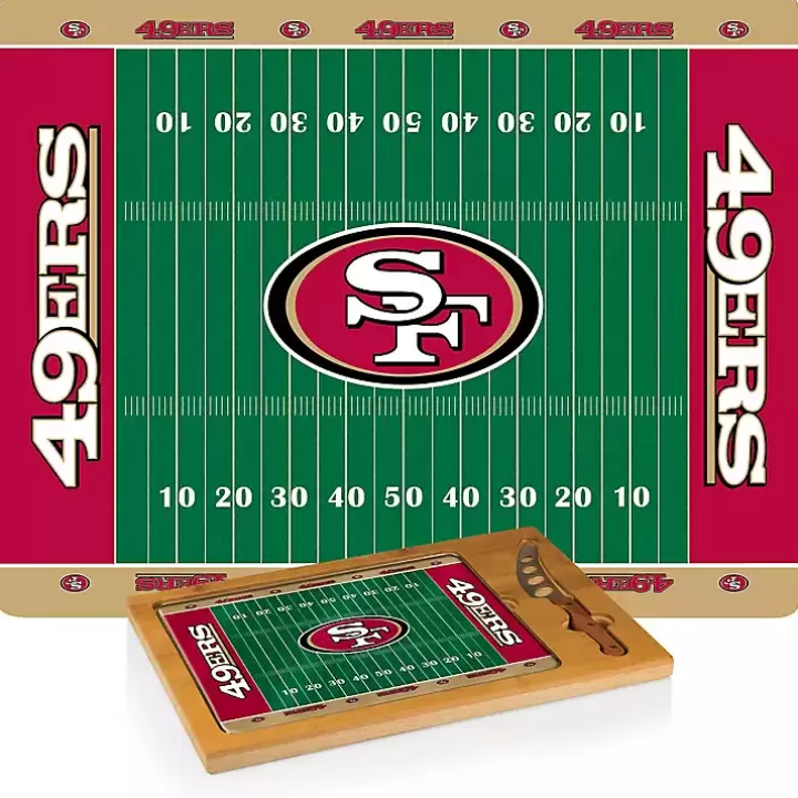 Hot San Francisco 49ers Cutting Board & Knife Set Serving & Entertaining