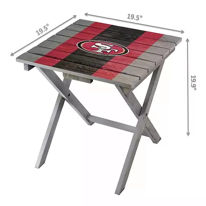 Fashion San Francisco 49ers Folding Outdoor Table Outdoor Tables