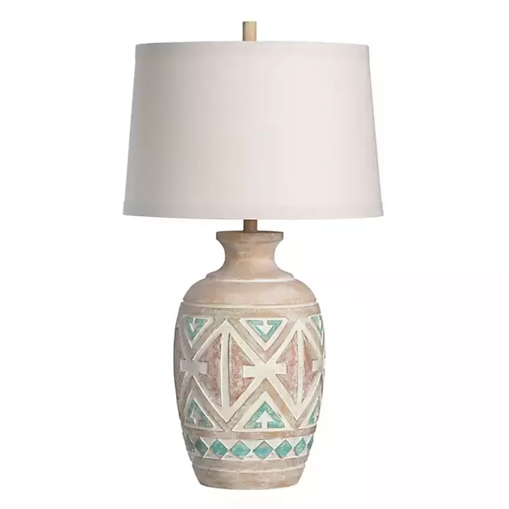 Shop Santa Fe Carved Motif Table Lamp Table Lamps