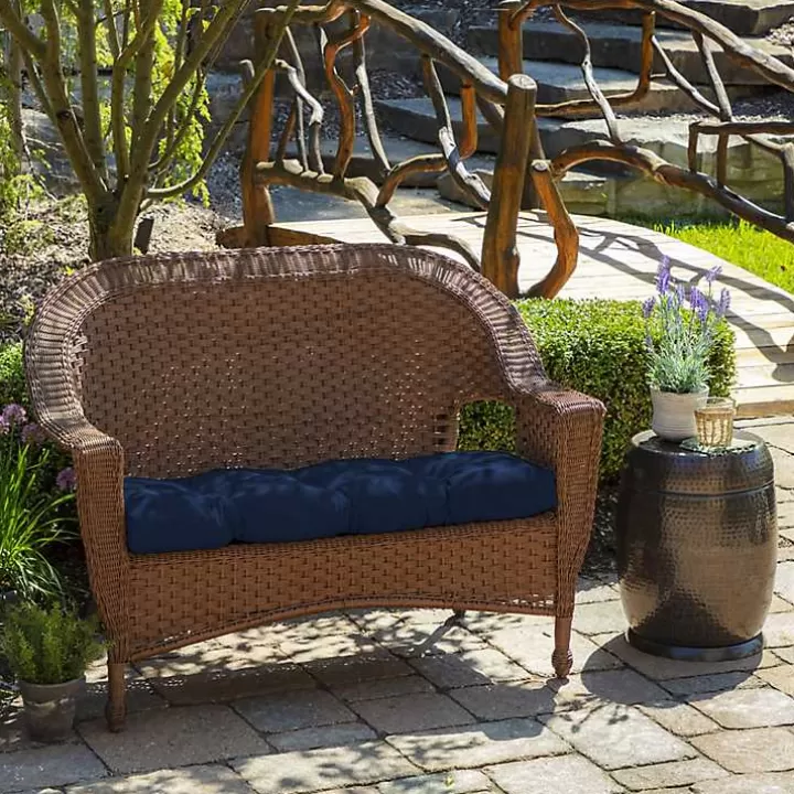 New Sapphire Leala Texture Wicker Settee Cushion Outdoor Cushions & Pillows