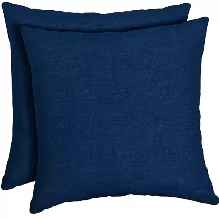 New Sapphire Texture Outdoor Pillows, Set of 2 Outdoor Cushions & Pillows