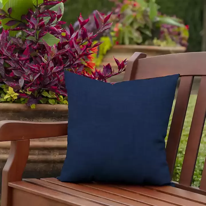 New Sapphire Texture Outdoor Pillows, Set of 2 Outdoor Cushions & Pillows