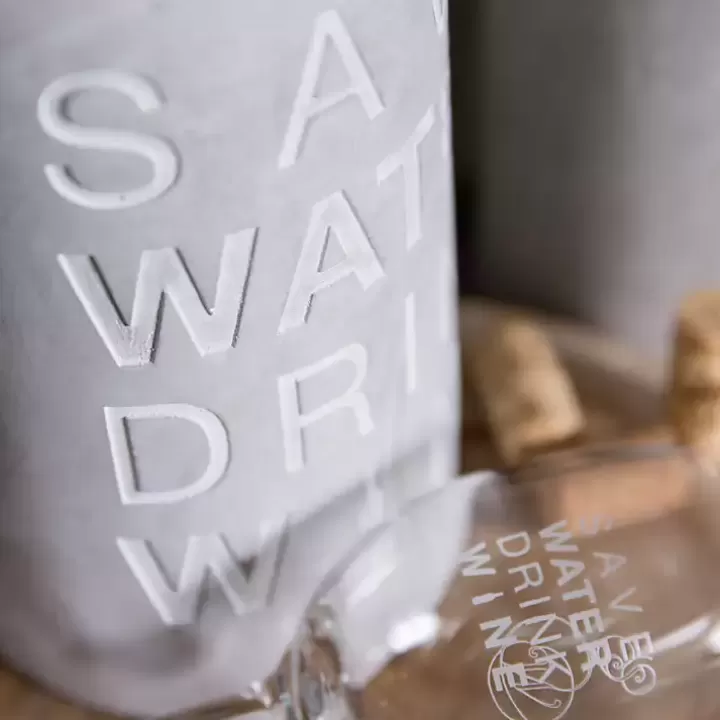 New Save Water Drink Wine Concrete Wine Bottle Cooler Barware
