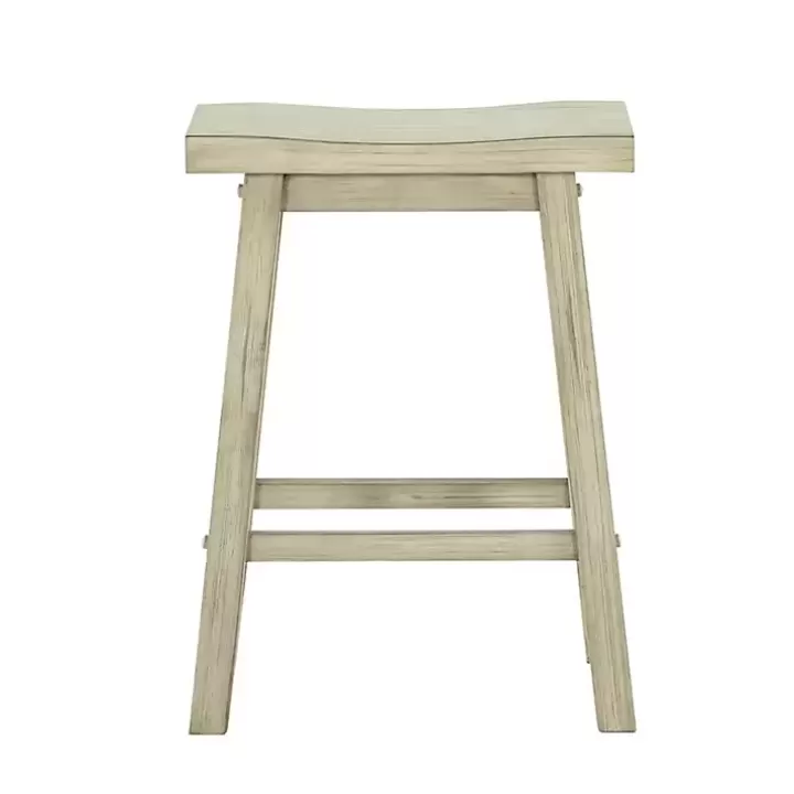 Shop Sawgrass Wooden Saddle Seat Counter Stool Bar Stools & Counter Height Stools