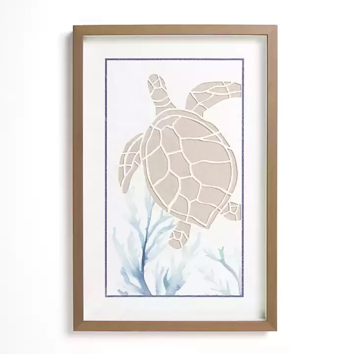 Store Sea Turtle Shadowbox Wall Plaque Wall Plaques