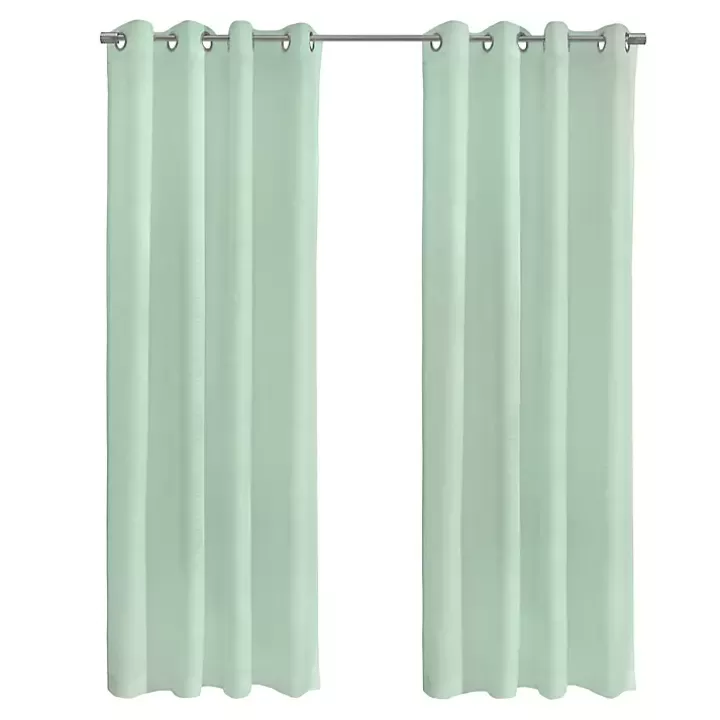 Best Sale Seafoam Boucle Sheer Curtain Panel, 108 in. Curtains & Drapes