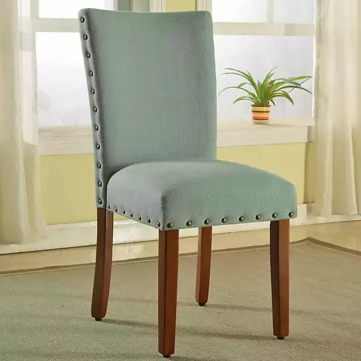 Flash Sale Seafoam Parsons Chairs, Set of 2 Dining Chairs