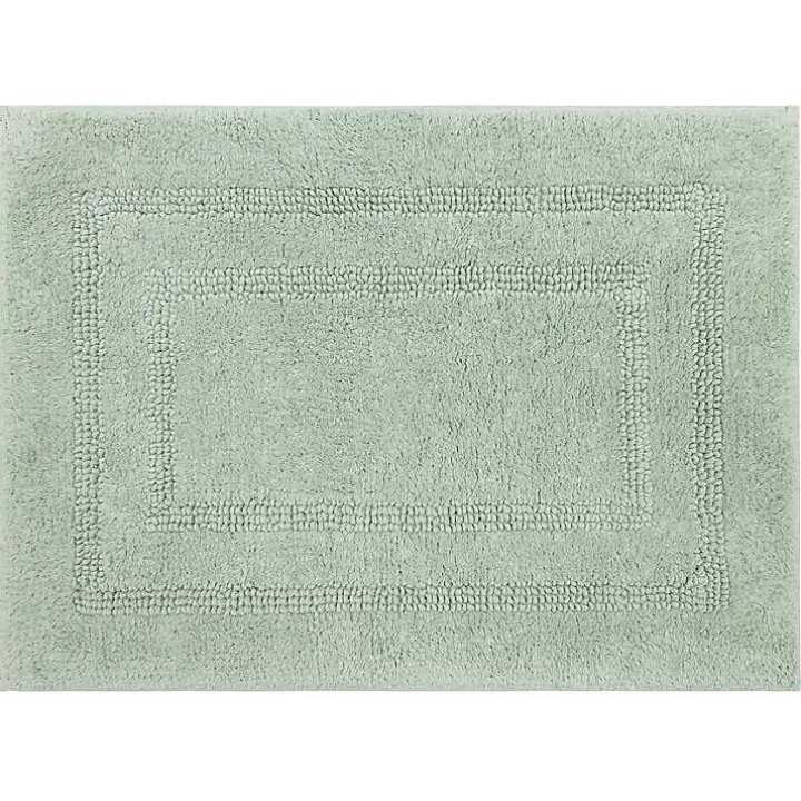 Hot Seaglass Reversible Cotton Bath Mat, 45 in. Bathroom Rugs