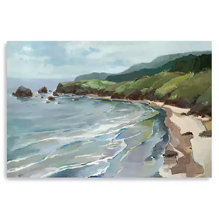 Clearance Seaside Cliffs Giclee Canvas Art Print, 60x40 in. Canvas Art