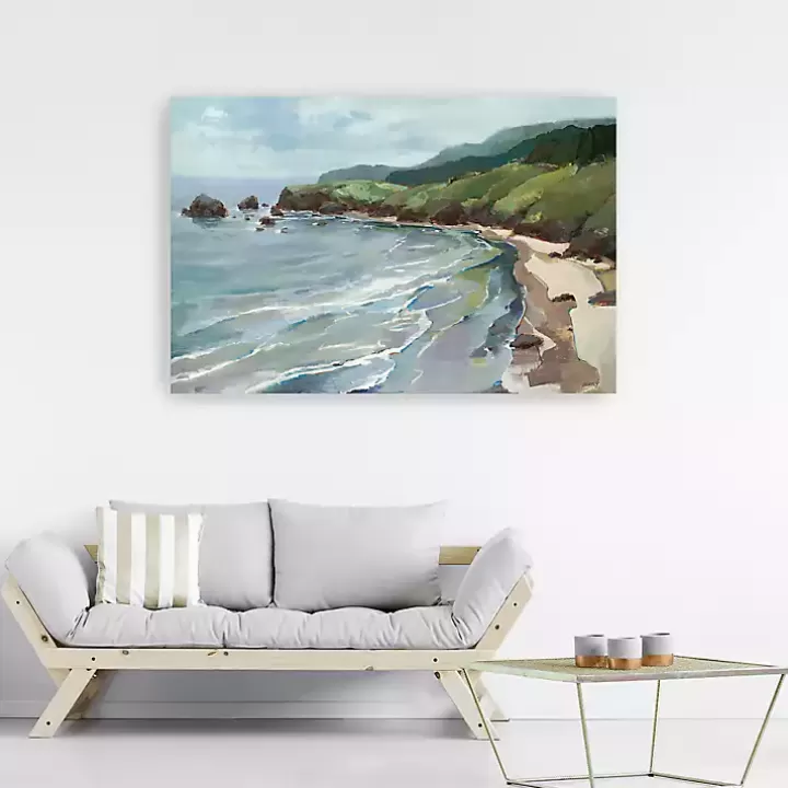 Clearance Seaside Cliffs Giclee Canvas Art Print, 60x40 in. Canvas Art