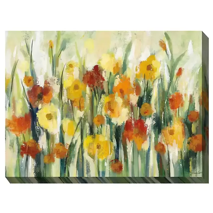 Cheap September Flowers Outdoor Canvas Art Print Outdoor Wall Decor