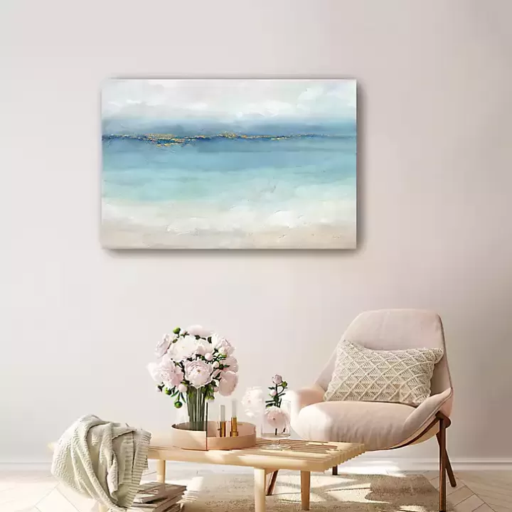 Shop Serene Sea Abstract Canvas Wall Art Canvas Art