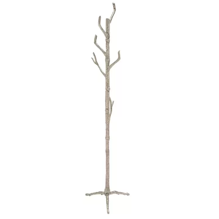 Clearance Silver Aluminum Tree Branch Coat Rack Entryway Furniture