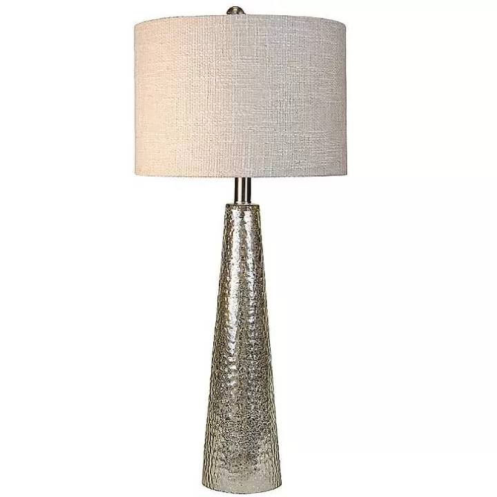 Online Silver Mercury Glass Cone Table Lamp Table Lamps