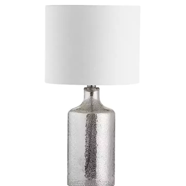 Online Silver Mercury Glass Cylinder Table Lamp Table Lamps