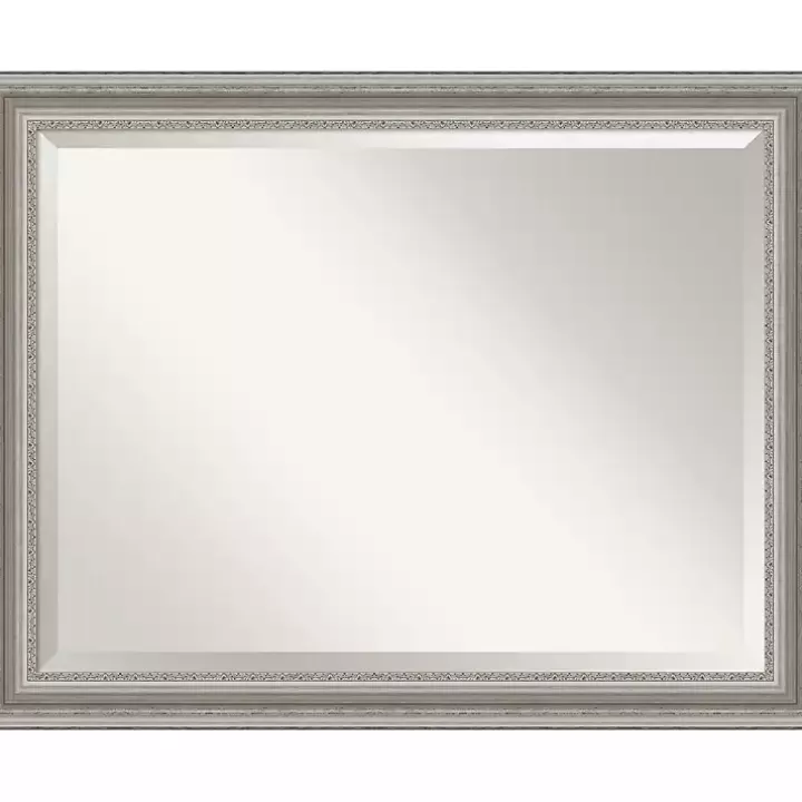 Outlet Silver Patina Scallop Framed Mirror, 35x45 in. Decorative Mirrors