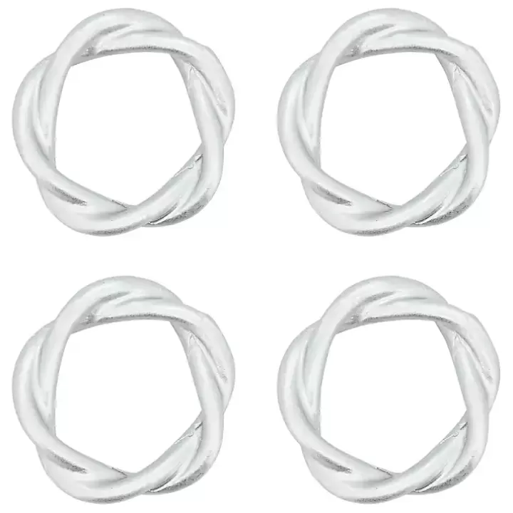 Cheap Resin Twisted Napkin Rings, Set of 4 Table Linens