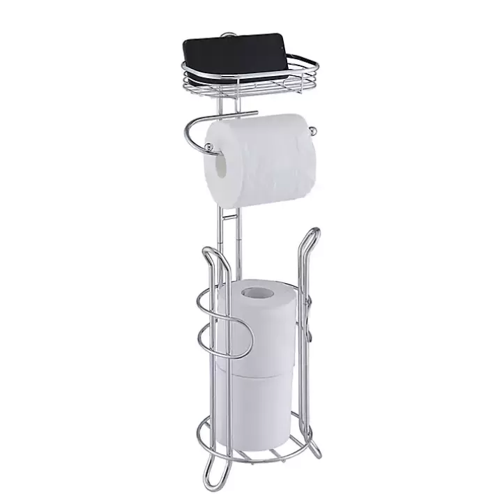 Shop Toilet Paper Storage Stand with Basket Bathroom Accessories