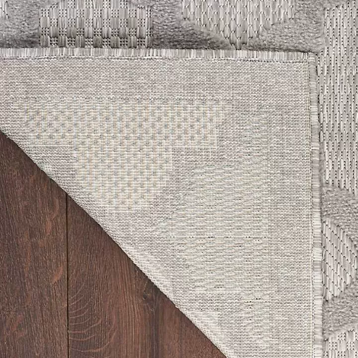 Sale Silver Trellis Indoor/Outdoor Area Rug, 5x7 Outdoor Rugs