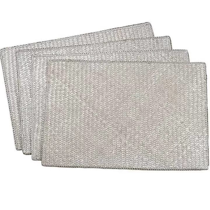 Discount Woven Water Hyacinth Placemats, Set of 4 Table Linens