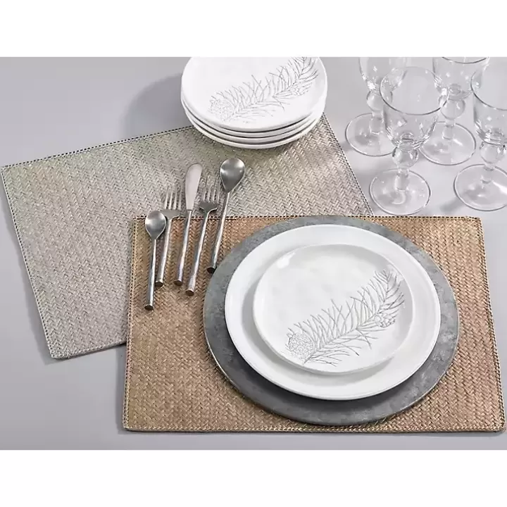 Discount Woven Water Hyacinth Placemats, Set of 4 Table Linens